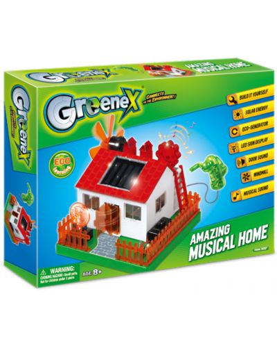 Znanstveni STEM komplet Amazing Toys Greenex - Glazbena kuća sa solarnom baterijom - 1