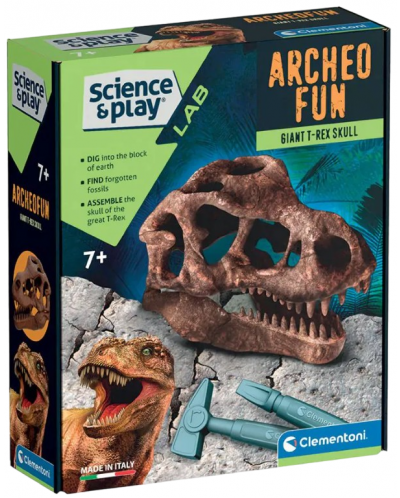 Edukativni set Clementoni Science & Play - Iskopavanje lubanje tiranosaurusa - 1