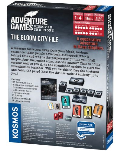 Društvena igra Adventure Games: Gloom City - obiteljska - 3