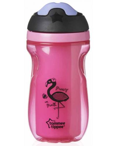 Termos čaša na prolijevanje Tommee Tippee - 260 ml, ružičasti flamingo - 1