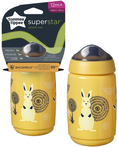 Čaša otporna na prolijevanje Tommee Tippee - Superstar, 390 ml, žuta - 4