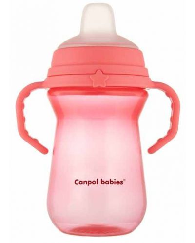 Čaša otporna na prolijevanje Canpol - 250  ml, ružičasta - 2