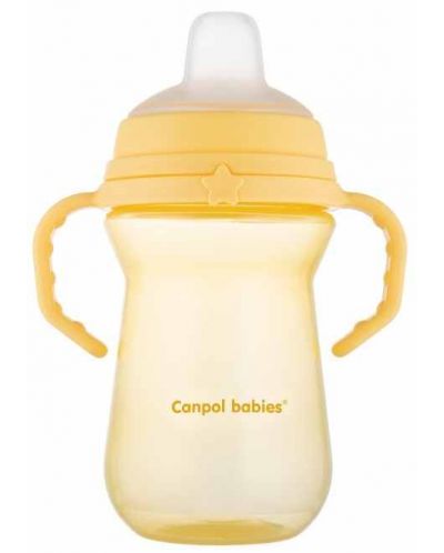 Čaša otporna na prolijevanje Canpol - 250  ml, žuta - 2