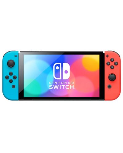 Nintendo Switch OLED - Neon Red & Neon Blue + Zelda Travel Case - 4