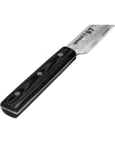 Nož za rezanje kriški Samura - Damascus Tanto, 67 слоя, 23 cm, damascirani čelik - 4