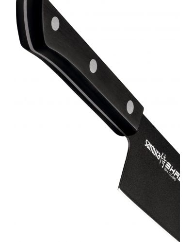 Nož Santoku Samura - Shadow, 17.5 cm, crni neljepljivi premaz - 3