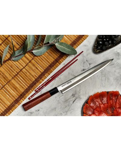 Nož za ribu Samura - Okinawa Yanagiba, 24 cm, jednostrano brušen - 4