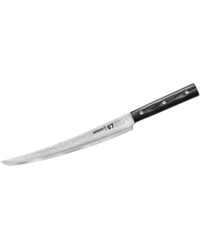 Nož za rezanje kriški Samura - Damascus Tanto, 67 слоя, 23 cm, damascirani čelik - 1