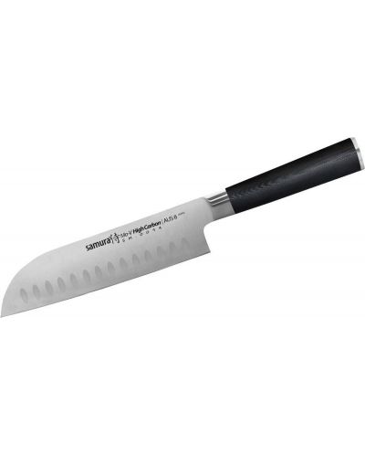 Nož Santoku Samura - MO-V, 18 cm, šuplja osnova - 1