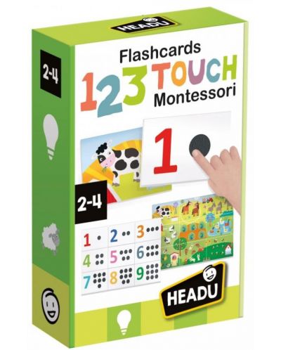 Edukativni set Headu - Montessori kartice 123 - 1