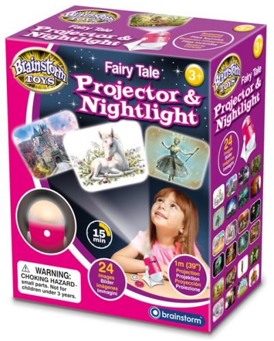 Didaktička igračka Brainstorm - Projektor i noćna lampa, likovi iz bajke - 1