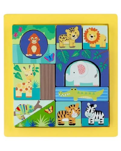 Edukativna Montessori slagalica Orange Tree Toys - Džungla - 2
