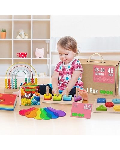 Edukativni komplet Tooky Toy - Montessori, 48 dijelova - 5