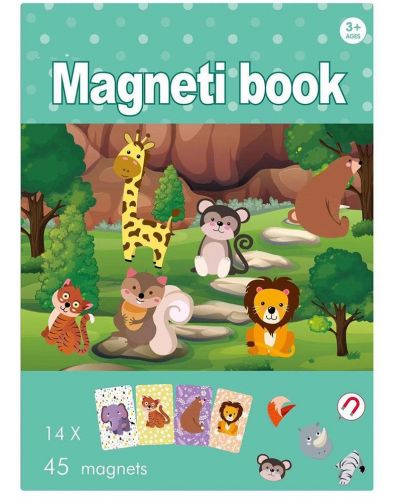 Edukativna knjižica s magnetima Raya Toys - Životinjski svijet - 1