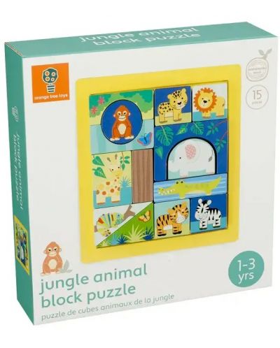 Edukativna Montessori slagalica Orange Tree Toys - Džungla - 1