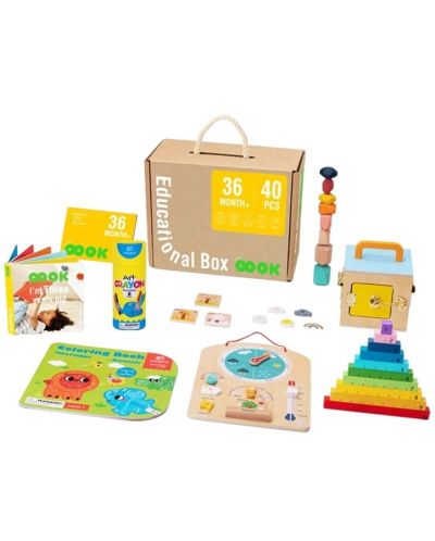 Edukativni komplet Tooky Toy - Montessori, 40 dijelova - 1