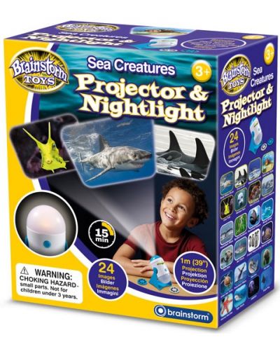 Didaktička igračka Brainstorm - Projektor i noćna lampa, morski svijet - 1