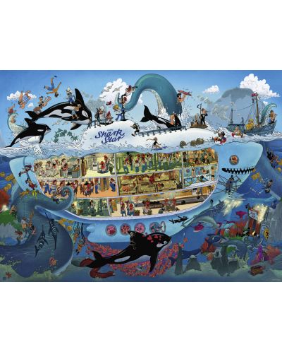 Puzzle Heye od 1500 dijelova - Zabava u podmornici, Julie Josterli - 2