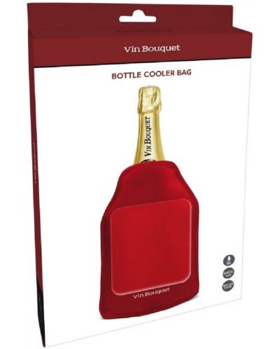 Posuda za hlađenje boca s gelom Vin Bouquet - Crvena - 4