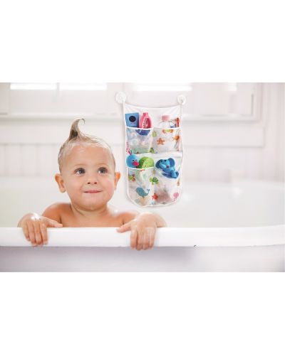 Organizator igračaka za kupaonicu BabyJem - Bijeli, 27 x 43 cm - 3
