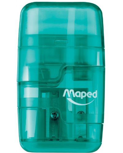 Gumica-šiljilo Maped Connect - Тransparent, zelena - 1