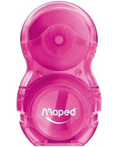 Gumica-šiljilo Maped  Loopy - Translucent, ružičasta - 1