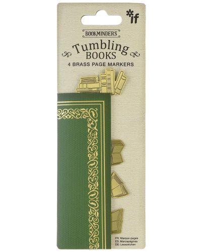 Knjižne oznake IF Vintage - Tumbling Books, 4 komada - 1