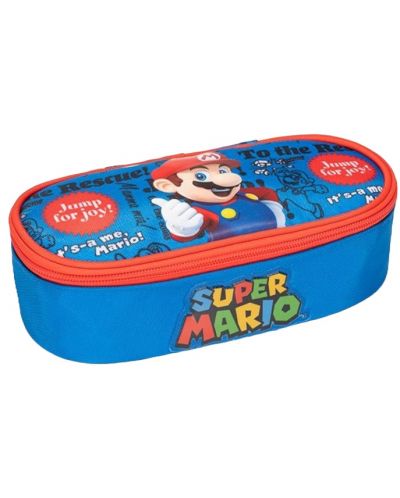 Ovalna školska pernica Panini Super Mario - Blue - 1