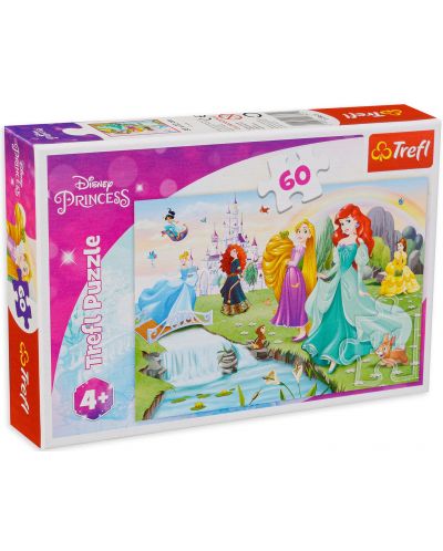 Puzzle Trefl od 60 dijelova - Upoznajte princeze - 1