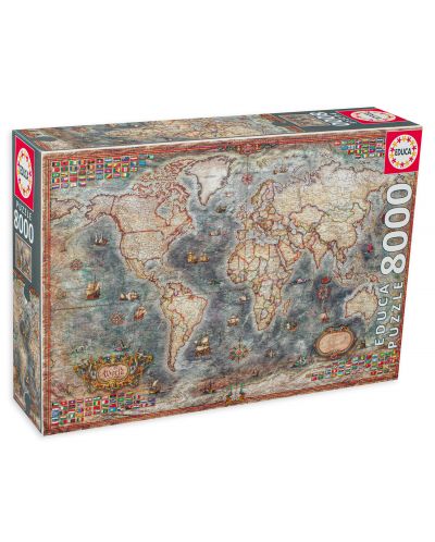Slagalica Educa od 8000 dijelova - Povijesna karta svijeta - 1