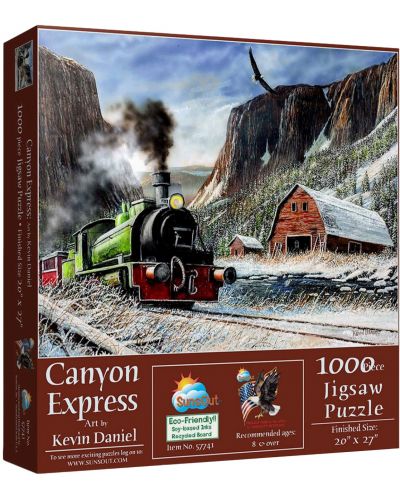 Slagalica SunsOut od 1000 dijelova - Canyon Express - 1