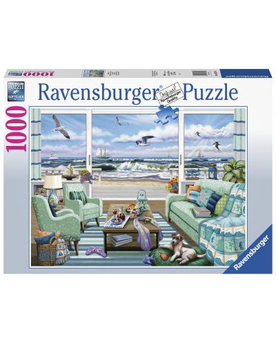 Slagalica Ravensburger od 1000 dijelova - Bijeg na obalu - 1