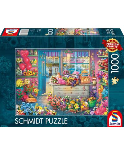 Slagalica Schmidt od 1000 dijelova - Colourful flower shop - 1