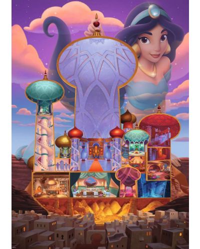 Slagalica Ravensburger od 1000 dijelova - Disneyeva princeza: Jasmin - 2