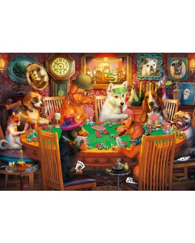 Slagalica Art Puzzle 500 dijelova - Poker sa psima - 2
