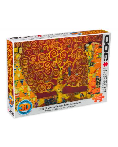 Slagalica s 3D efektom Eurographics od 300 dijelova - Drvo života od Klimta - 1