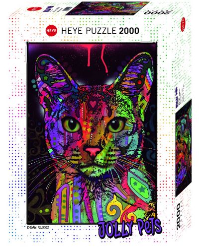 Slagalica Heye od 2000 dijelova - Mačka, Dean Russo - 1