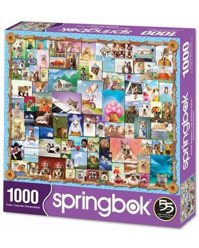 Puzzle Springbok od 1000 dijelova - Kolaž sa životinjama - 1
