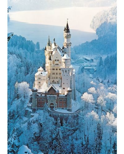 Slagalica Ravensburger od 1500 dijelova - Dvorac Neuschwanstein zimi - 2