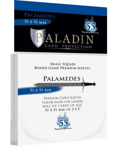 Protektori za igraće karte Paladin - Palamedes 51 x 51 (Small Square) - 1