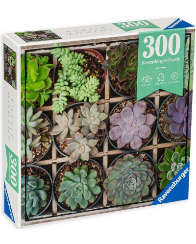 Slagalica Ravensburger od 300 dijelova - Zeleni cvjetovi - 1