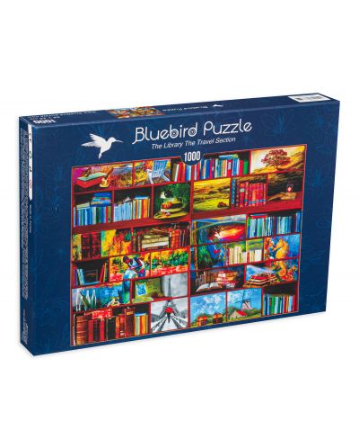 Slagalica Bluebird od 1000 dijelova - Odsjek za putovanja u knjižnici - 1