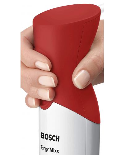 Štapni mikser Bosch - ErgoMixx MSM64010, 450W, 2 stupnja, bijelo/crveni - 4