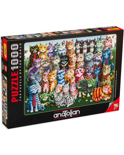 Puzzle Anatolian od 1000 dijelova -  Ujedinjenje mačaka, Laura Seeley - 1