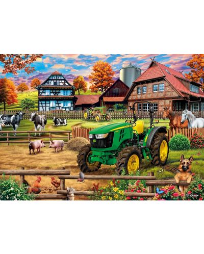Slagalica Schmidt od 1000 dijelova - J.Deere-Farm w.tractor - 2