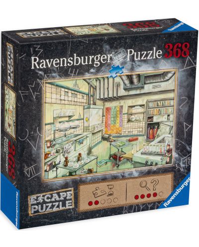 Slagalica-zagonetka Ravensburger od 368 dijelova - Laboratorij - 1