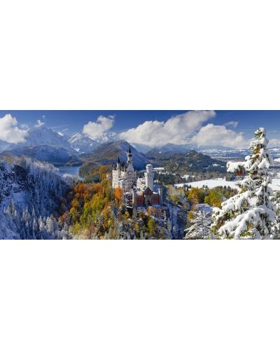 Panoramska slagalica Ravensburger od 2000 dijelova - Dvorac Neuschwanstein - 2