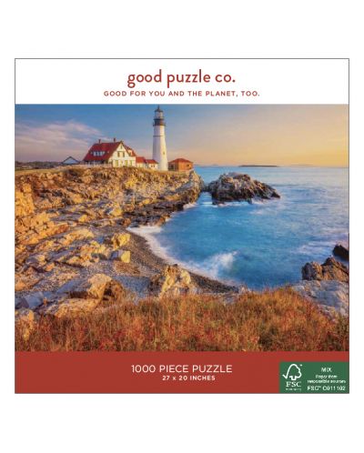 Slagalica Good Puzzle od 1000 dijelova - Svjetionik Maine - 1