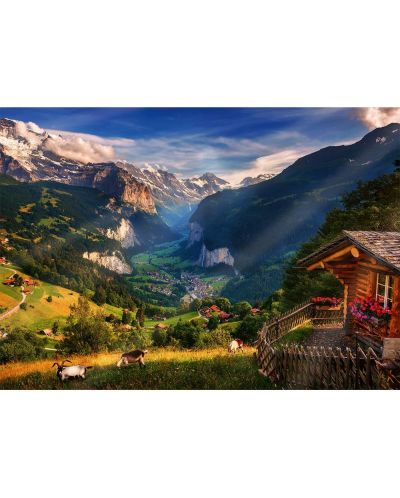 Slagalica Trefl od 1000 dijelova - Dolina Lauterbrunnen, Švicarska - 2