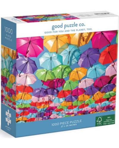 Slagalica Good Puzzle od 1000 komada - Cvjetni kišobrani - 1